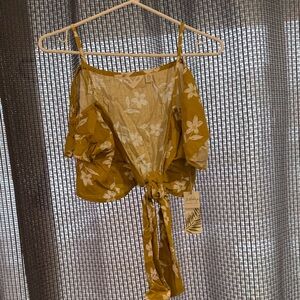 Sincerely Jules Mustard Floral Top